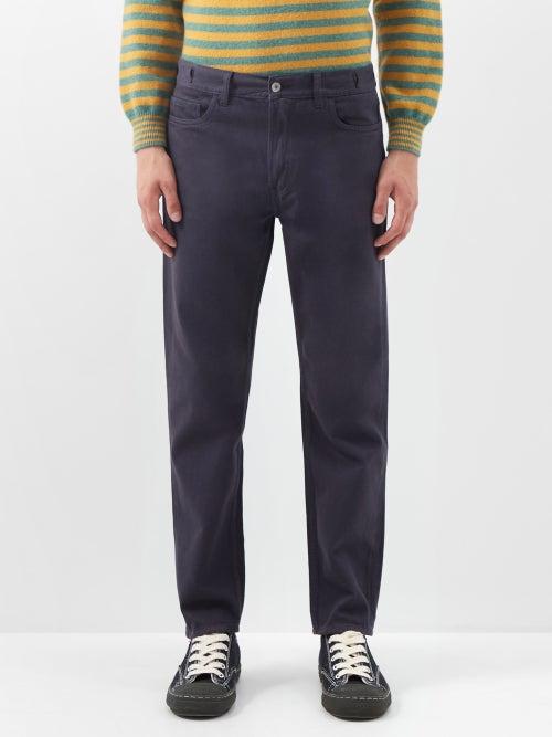 Ymc - Tearaway Denim Straight-leg Jeans - Mens - Black