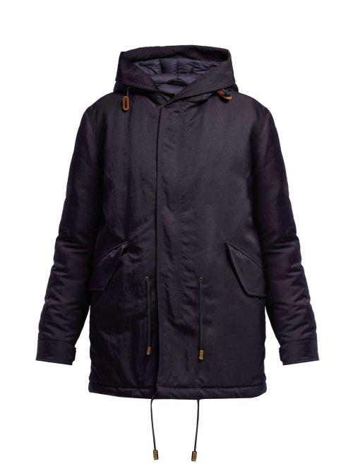 Matchesfashion.com Mr & Mrs Italy - Hooded Padded Parka Coat - Womens - Navy