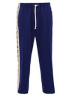 Matchesfashion.com Gucci - Logo Stripe Jersey Track Pants - Mens - Blue