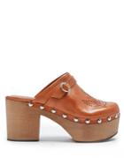 Alexachung Perforated Leather Clogs