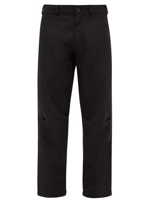 Matchesfashion.com Comme Des Garons Shirt - Darted Knee Twill Trousers - Mens - Black