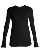 Vince Cotton And Cashmere-blend Long-sleeved T-shirt