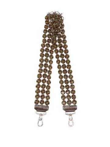 Stefan Cooke - Upcycled Chainmail And Button Bag Strap - Womens - Brown