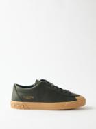 Valentino Garavani - Cityplanet Leather Trainers - Mens - Dark Green