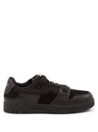 Acne Studios - Panelled Leather Trainers - Mens - Black