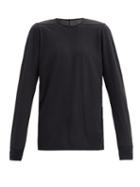 Matchesfashion.com Rick Owens Drkshdw - Level Cotton-jersey Long-sleeved T-shirt - Mens - Black