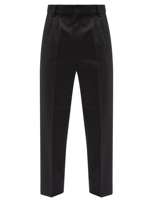 Mens Rtw Fear Of God - Double-pleat Wool-twill Trousers - Mens - Black