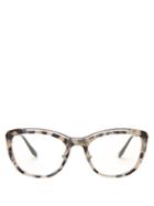 Matchesfashion.com Prada Eyewear - Acetate Cat Eye Tortoiseshell Optical Glasses - Womens - Tortoiseshell