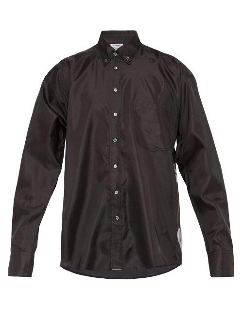 Matchesfashion.com Vetements - Skull Print Satin Shirt - Mens - Black