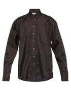 Matchesfashion.com Vetements - Skull Print Satin Shirt - Mens - Black