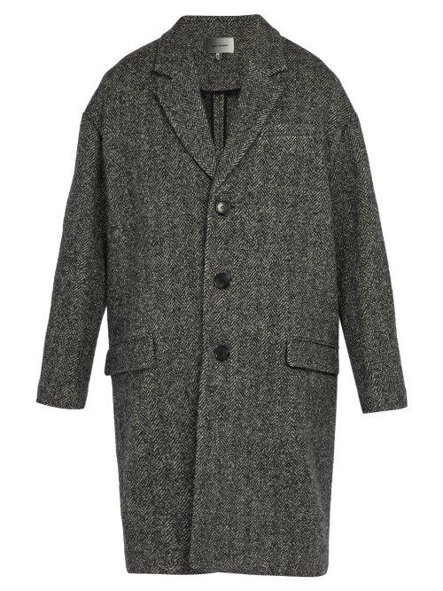Matchesfashion.com Isabel Marant - Faxon Wool Coat - Mens - Grey
