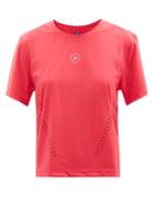 Adidas By Stella Mccartney - Truepurpose Recycled Jersey T-shirt - Womens - Dark Pink