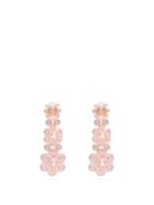 Matchesfashion.com Simone Rocha - Floral Beaded Drop Earrings - Womens - Pink