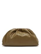 Matchesfashion.com Bottega Veneta - The Pouch Large Leather Clutch Bag - Womens - Khaki