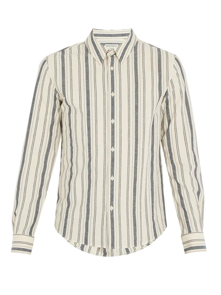 Éditions M.r St. Germain Striped Cotton Shirt