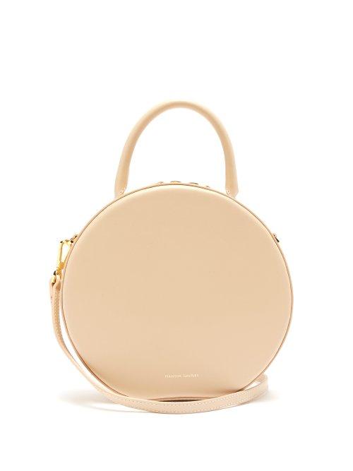 Matchesfashion.com Mansur Gavriel - Circle Leather Cross Body Bag - Womens - Beige