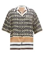 Valentino - Cuban-collar Foulard-print Silk-twill Shirt - Mens - Multi