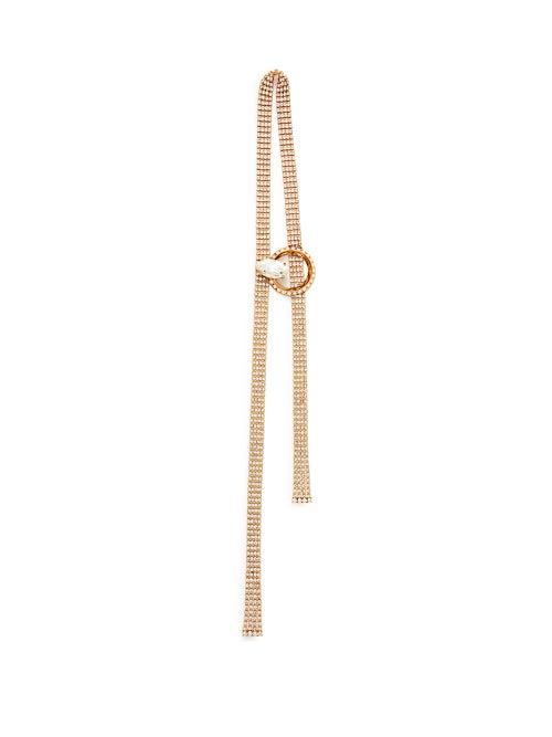 Matchesfashion.com Miu Miu - Crystal Embellished Drop Choker Necklace - Womens - Crystal