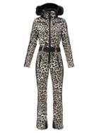 Matchesfashion.com Goldbergh - Cougar Leopard-print Faux Fur-trimmed Ski Suit - Womens - Leopard