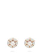 Matchesfashion.com Selim Mouzannar - Sea Flowers Diamond & 18kt Rose Gold Earrings - Womens - Ivory