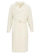 Lemaire - Belted Canvas Trench Coat - Mens - Cream