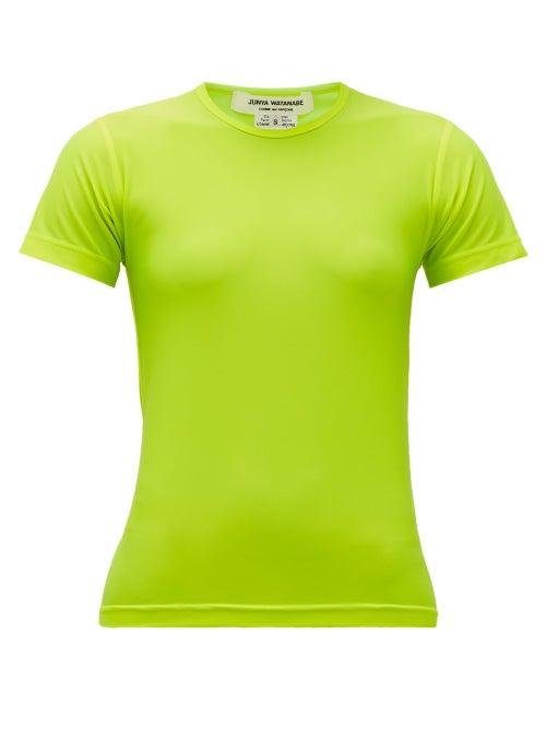 Matchesfashion.com Junya Watanabe - Round-neck Jersey T-shirt - Womens - Yellow