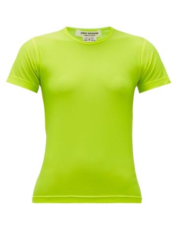 Matchesfashion.com Junya Watanabe - Round-neck Jersey T-shirt - Womens - Yellow