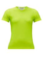 Matchesfashion.com Junya Watanabe - Round-neck Jersey T-shirt - Womens - Yellow