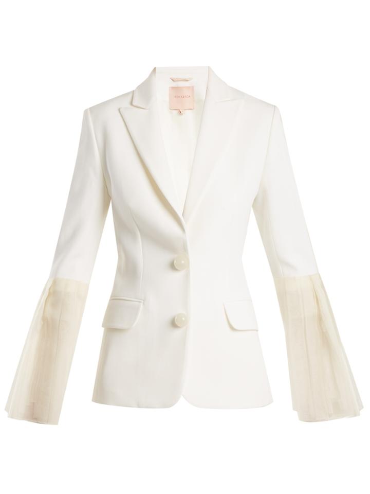 Roksanda Alden Silk-blend Crepe Blazer