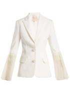 Roksanda Alden Silk-blend Crepe Blazer
