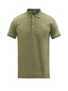 Matchesfashion.com Polo Ralph Lauren - Slim-fit Logo-embroidered Cotton Polo Shirt - Mens - Khaki