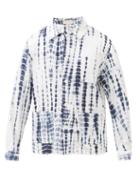 Mens Rtw Smr Days - Wittering Tie-dye Cotton-herringbone Jacket - Mens - Cream Multi