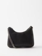 Stella Mccartney - Falabella Mini Faux Leather Shoulder Bag - Womens - Black