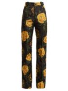 Kwaidan Editions Torrance Floral-print Straight-leg Trousers