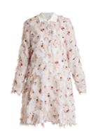 See By Chloé Point-collar Floral-print Fil Coup Dress