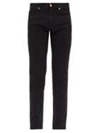 Matchesfashion.com Versace - Logo Patch Slim Leg Jeans - Mens - Black