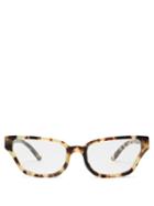 Matchesfashion.com Prada Eyewear - Rectangular Acetate Glasses - Womens - Tortoiseshell