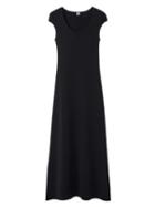 Matchesfashion.com Totme - Cap-sleeve Knit Maxi Dress - Womens - Black