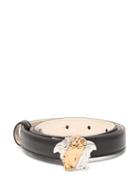 Matchesfashion.com Versace - Medusa Head Leather Belt - Womens - Black