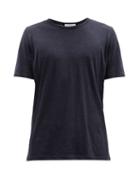 Matchesfashion.com Gabriela Hearst - Bandeira Cashmere T-shirt - Mens - Navy