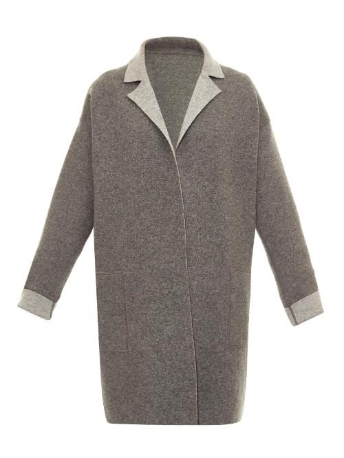 Max Mara Studio Reversible Double-faced Wool-blend Cardigan
