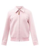 Alexander Mcqueen - Tailored Wool Bomber Jacket - Mens - Light Pink