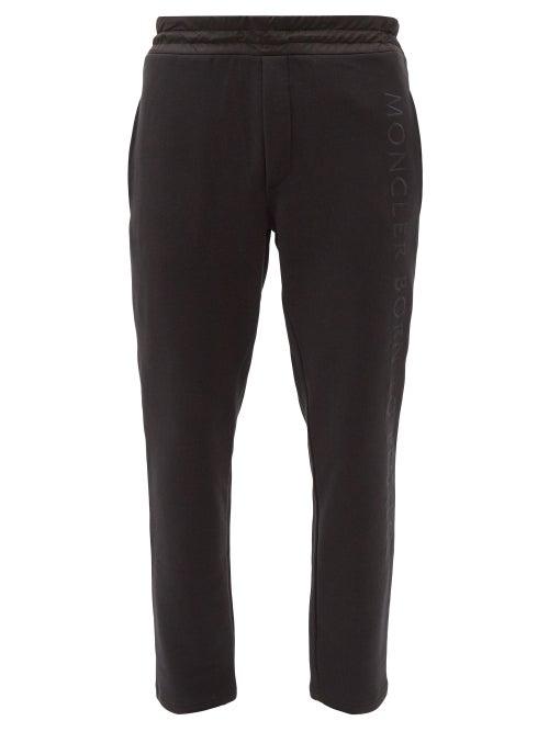 Moncler - Born To Protect Cotton-jersey Track Pants - Mens - Black