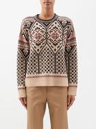 Altuzarra - Rimora Jacquard Merino-blend Sweater - Womens - Beige Multi