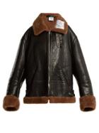 Matchesfashion.com Vetements - Oversized Shearling Jacket - Womens - Brown