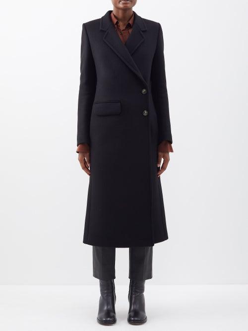 Petar Petrov - Max Double-breasted Wool-felt Coat - Womens - Black