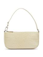 Matchesfashion.com By Far - Rachel Crocodile-effect Leather Shoulder Bag - Womens - Cream