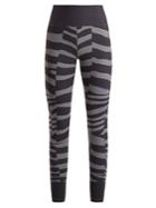 Adidas By Stella Mccartney Train Miracle Tiger Stripe-print Leggings