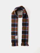 Acne Studios - Veny Checked Woof Scarf - Mens - Black