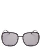 Ladies Accessories Gucci - Horsebit Square Acetate Sunglasses - Womens - Black Gold